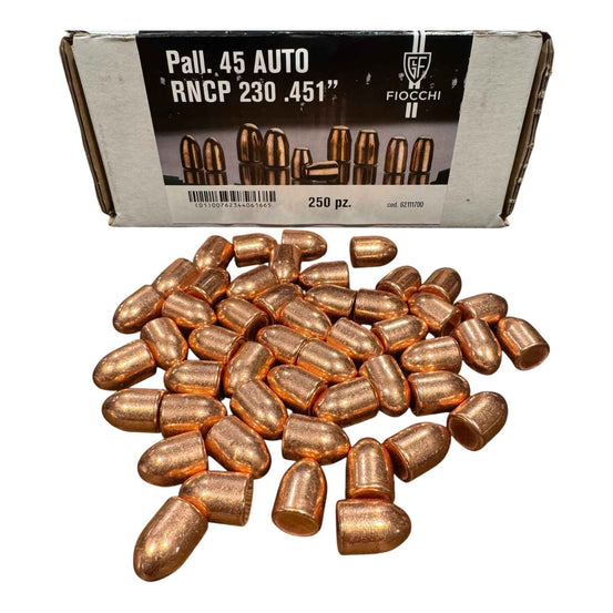FIOCCHI PALLE 45 AUTO RNCP 230 GR. RAMATE