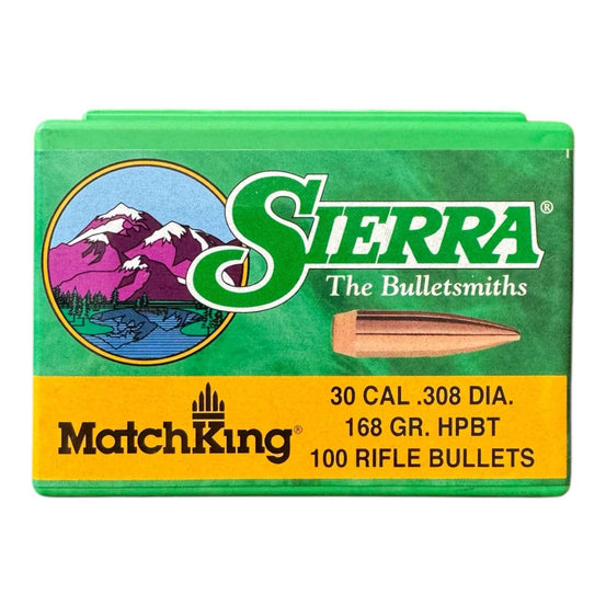 Palle Sierra 30 CAL .308 DIA 168 gr. Matchking
