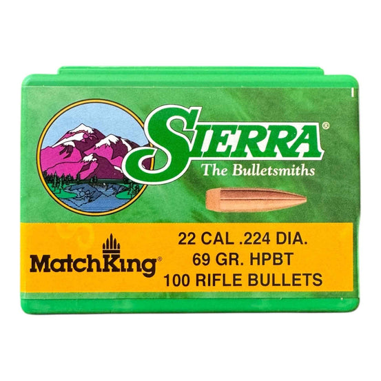 Palle Sierra 22 cal. 224 DIA. 69 gr. Matchking