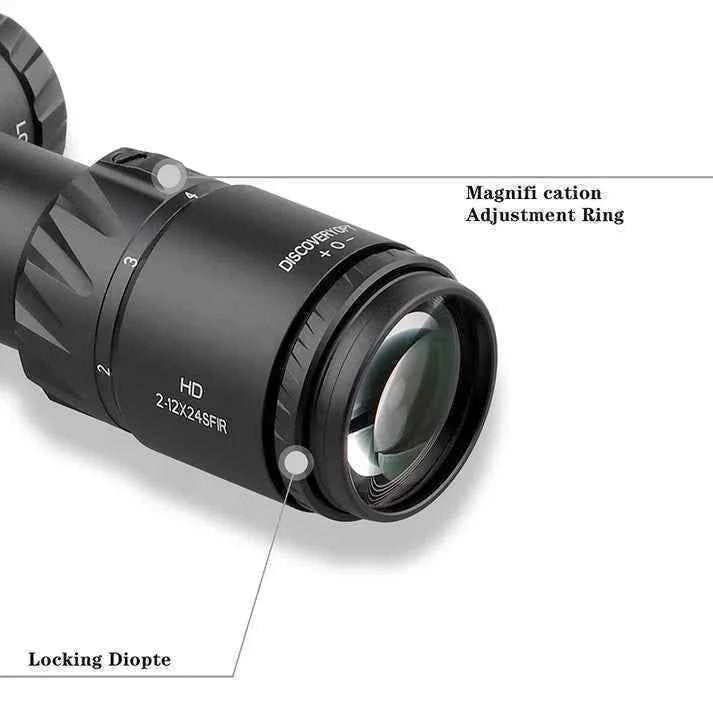 OTTICA DISCOVERYOPT HD 2-12X24 SFIR FFP-MIL