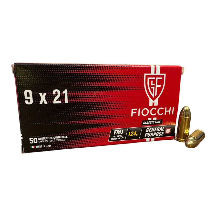 FIOCCHI MUNIZIONI CAL.9x21 FMJ 124 GR.