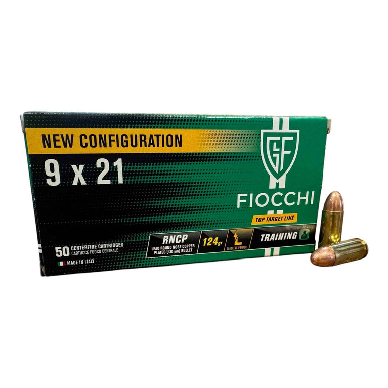 FIOCCHI MUNIZIONI CAL.9x21 RNCP 124 GR. RAMATE