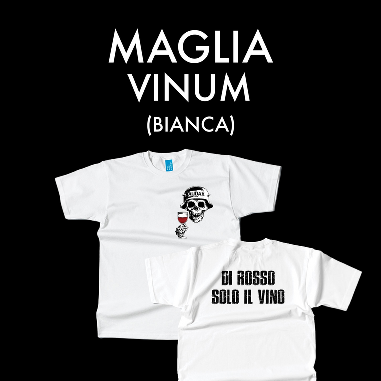 T-SHIRT VINUM BIANCA " DI ROSSO SOLO IL VINO "